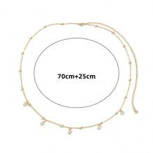 Modischer europäischer und amerikanischer Stil einfache sexy transparente Kristall Taillen-Kette, hochwertige doppellagige Kristall Taillen-Kette für Frauen