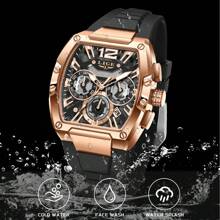LIGE Relojes LIGE - Relojes cuadrados, de moda, casuales, de hombre, deportivos, regalos navideños, de fiesta, regalos de graduación