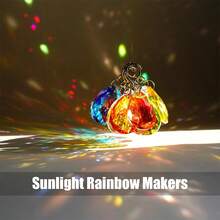 12 pièces/paquet Prismes de Suncatcher en cristal de 38 mm Bauhinia multicolores Cristaux de lustre de remplacement Perles de verre pour décoration de fenêtre suspendue