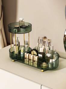Acrylic Cosmetic Organizer Box With Rotating Pen Holder, Desk Makeup Storage With Large Capacity For Brushes, Lipsticks, And Eyeshadows Makeup Brush Holder ,Jewellery Box,Pouch,Makeup Brush Holder,Brush Holder,Perfume Organiser,Pouch Bag,Gifts For Women,Christmas Gifts,Gift Ideas For Women