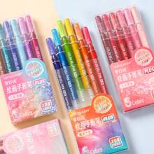 4/6 Stücke/Set Glitzer-Textmarker, leuchtende Farbstifte für Journaling, Scrapbooking, Malen, Zeichnen, Basteln, tolle Geschenkidee für Freunde und Familie, Schulmaterial, Schulanfang