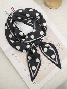 1 件女士波尔卡圆点 Twily 围巾丝带围巾包装带发带颈巾可用作手提包头巾、发带、头带非常适合装扮您的情人节