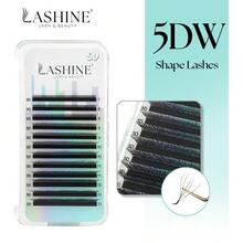 Lashine Lashine Clover Lashes 12 Rows 4D W Shape 0.07mm C D L M Curl Premade Fans Eyelash Extension W Style Faux Mink Natural Soft Bloom Lash Automatic Flowering Volume Eyelashes High Quality Individual Lashes