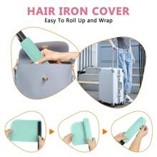 Hot Styling Tool Mat, Universal Size Hair Straightener And Curling Iron Heat-Resistant Mat For Storage And Travel, Hot Styling Tool Mat, Heat Resistant Silicone Hair Styling Mat Storage Heat Insulation Pad For Hair Straighteners, Flat Irons, And Curling Irons, Protect Your Hair Styling Tools With This Non-Slip Silicone Heat Insulation Pad For Restaurant Hotel Commercial