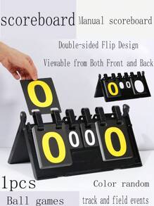 1pc Scoreboard, Flip-Style For Billiards, Soccer, Badminton, Basketball, Convenient Score Keeping Board