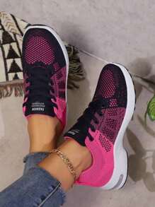 Women's New Breathable Mesh Spring/Summer Sneakers, Air Cushion Shock Absorption Soft Bottom Jump Rope Workout Running Shoes, Outdoor Casual