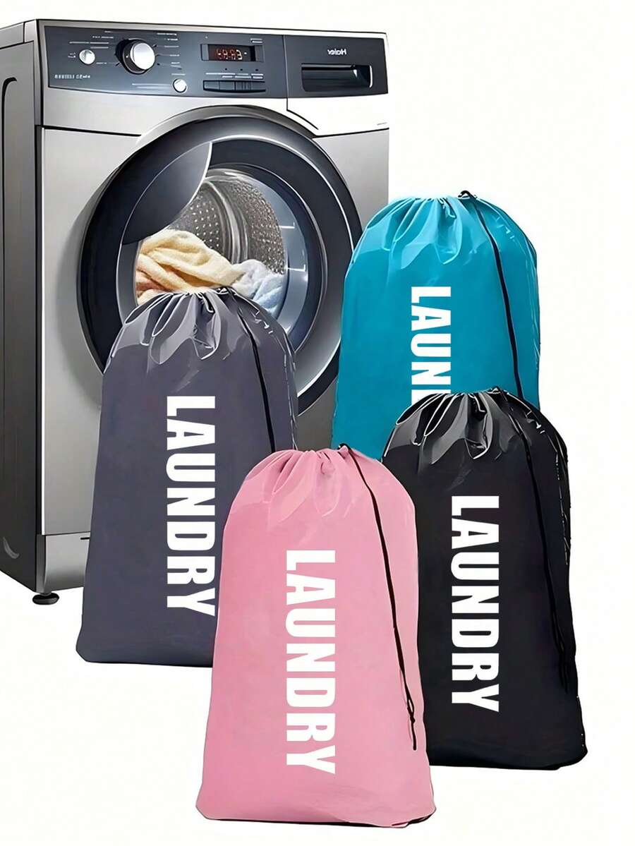 可水洗抽绳洗衣袋超大耐用大学宿舍脏衣服旅行袋和健身服袋洗衣袋，超大旅行整理袋，用于脏衣服，旅行配件存储，日常家居存储。24 英寸 x 36 英寸洗衣旅行袋，宿舍必需品，大学必需品，旅行配件，多种颜色可选学校用品学校配件返校大学生，钱包旅行必需品旅行必备品海滩度假暑假1件返校用品