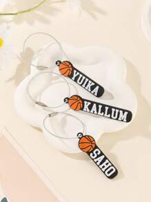 3D Printed Plastic Personalized Tennis Keychain/Keyring/Bag Tag/Name Tag