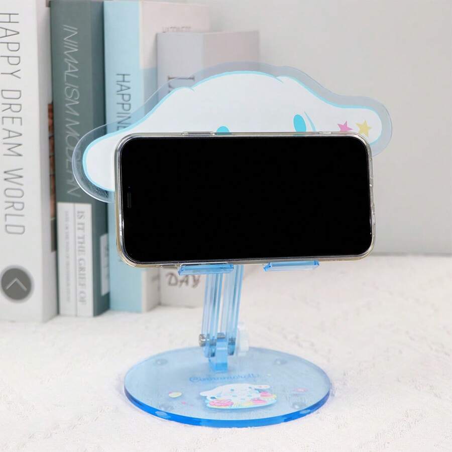 Hello Kitty Soporte plegable de acrílico duradero en forma de Kitty Cinnamoroll de Sanrio Kawaii para tablet, teléfono y escritorio. Decoración y regalo compatible con iPhone, Android y otros teléfonos, ideal para cumpleaños, familia y amigos