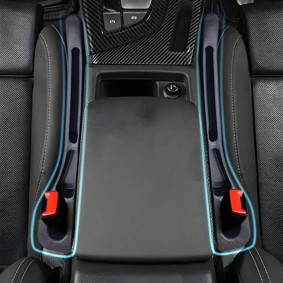 2pcs Car Seat Gap Filler, Leak Proof And Anti-Drop Devices! Gap Fillers, Sealing Strips, Storage And Storing Edge Crevices, Practical Car Interior Essential [Recommended For Car Enthusiasts] For Women Storage Organizer Travel Essentials Back To School Dormitory Storage - Multicolor - View 1