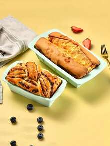 2pcs/1pc, Large Silicone Loaf Pan (7.7''x3.7'') - Non-Stick, Easy Release, Heat Resistant, Durable Bakeware For Perfectly Baked Breads And Toasts - Oven Friendly, Dishwasher Friendly, Kitchen Essential For Home Bakers - Multicolor - View 11