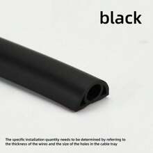 1M X 2CM Self-Adhesive PVC Floor Wire Organizer Tube, Cable Concealer Floor Cord Management - For Hiding Wires, Preventing Tripping, Cable Management | Wire Protector Sleeve | Durable PVC Material