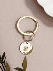 Unique Custom Dog Keychain, Personalized Portrait From Photo, Pet Memorial Gift For Dad Or Mom, Cat Key Chain, Pet Keychain,Personalized Puppy Picture Decoration, Personalized Portrait Customization, Valentine's Day Gift, Custom Dog Decoration,Christmas Gift Supplies