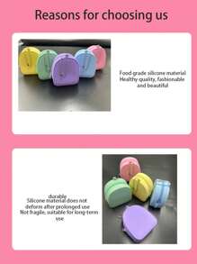 1 pieza Organizador de auriculares/cable de silicona creativo, estuche de almacenamiento portátil para cable de auriculares/cargador