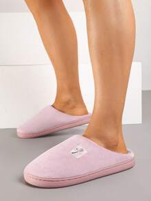 Flache Samt-Hausschuhe für den täglichen Gebrauch