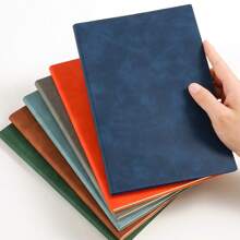 1 pieza Cuaderno de piel personalizado A5, libreta de negocios minimalista, libro de notas con cubierta suave y delicada para oficina, reuniones y notas, útiles escolares, vuelta al cole