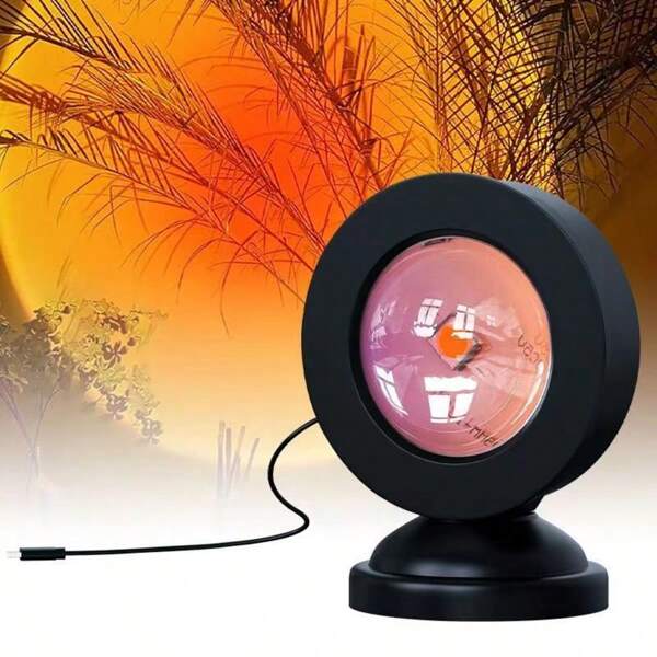 QUIGO Sonnenuntergangslampe LED Nachtlicht Wandprojektor Home Ästhetik Raumdekoration Sonnenlicht Wohnzimmer Schlafzimmer Schreibtisch Nachttisch Muttertag Weihnachten Einweihungsgeschenk Party Stimmungslampe