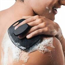 1 cọ chà toàn thân bằng silicon & 1 cọ chà toàn thân mềm | Cọ tắm cầm tay với tay cầm chống trượt, tẩy tế bào chết và massage nhẹ nhàng | Sử dụng được trong nhiều trường hợp, thích hợp cho tắm, tập thể dục, cắm trại, du lịch, sắp xếp phòng tắm (Chăm sóc da, Tẩy tế bào chết toàn thân, Găng tay tẩy tế bào chết) - Nhiều màu - Xem 2