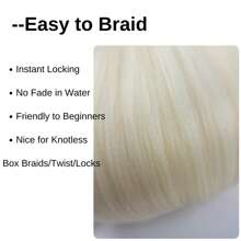 1/3/6 Packungen schwarzes Flechthaare, vorgespannt, knotenlos, Kanekalon Box Zöpfe Haare zum Flechten, vorgespannt, lange gerade synthetische Zöpfe zum Einflechten für knotenlose Zöpfe