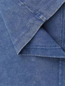 Men Shirts Graphic Tee Cotton T Shirt, 100 Percent Cotton Tops Streetwear Y2K, Shirts For Men Summer Outfits Summer Clothes, 230G Washed Soft Knitted Loose Fit Dom Julio 70th Anniversary Print T Shirts - 寶藍色 - 查看 2