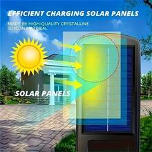 Solar Outdoor Street Light-Outdoor Security Light With Remote, Waterproof Garden Pathway Lighting,Barricade Light Wall Light, 108COB High Brightness LED Solar Garden Light! 2000 Lumens Waterproof Spotlight Garage Wall Anti-Theft Lighting Intelligent Human Body Sensor +3 Levels Dimming Mode - Solar Outdoor Lights,Solar Panel Powered Security Light For Garden, Garage, Yard, Backyard, Patio - Durable Outdoor Pathway Lighting, Garden Lights For Yar,Human Body Induction Wall Light,Garden Light(1/2/4/8pcs) - 黑色 - 查看 10