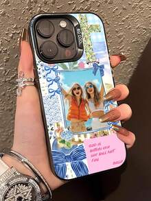 1 件定制照片和文字蝴蝶保护软手机壳，兼容三星 S25/S25 Ultra/S25 Plus，兼容 11/12/13/14/15/16 Pro/16 Plus/16 Pro Max/16E 等型号，送给朋友、返校的好礼物 - 黑色 - 查看 5