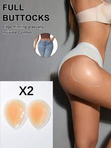 1 Pair Reusable & Washable Hip Enhancer Pads, Thickened Seamless Butt Lift Pads For Natural Appearance