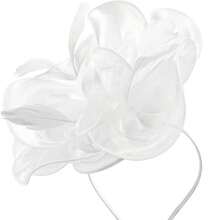 1 Stück Fascinator Hut Teezeremonie Kopfschmuck mit Bändern, Federn auf Haarband und Clip für Mädchen und Frauen, Haaraccessoire