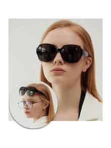 1 件装新款时尚夹式眼镜，适用于处方眼镜，女士防眩光驾驶眼镜，适合夏季海滩度假、户外、旅行方形遮阳镜 - 彩色 - 查看 3