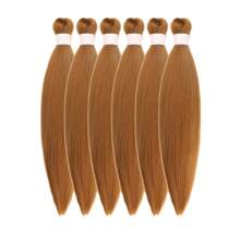 1/3/6 Packungen schwarze Haarflechtung Vorgespanntes Knotloses Kanekalon Box Zöpfe Haar zum Flechten Vorgespannt Lang Gerade Synthetische Zopf In Haarverlängerung Für Knotlose Zöpfe