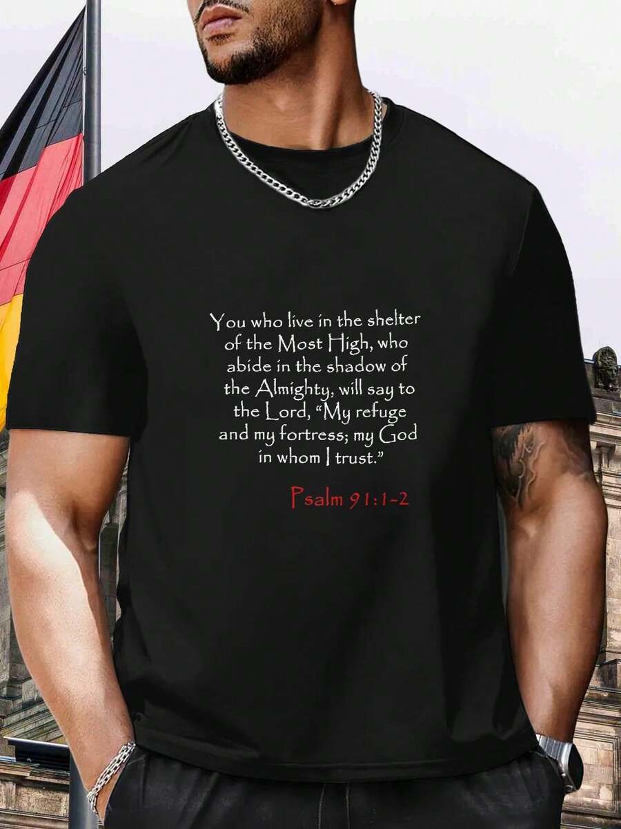 Men T-Shirts - 黑色 - 查看 1