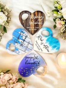 1pc Custom Personalized Photo Corkscrew Wedding Favors, Custom Beautiful Moments, Custom Print Corkscrew With Heart Design, Bottle Cap Corkscrew, Engagement Gift, Home Kitchen Must-Have, Corkscrew Relaxing Props Ideal Gifts For Her, Boyfriend, Dad, Girlfriend, Mom, Family, Friends, Tea Room, Home, Garden, Office, For Valentine's Day, For Mother's Day, For Father's Day, For Weddings, For Housewarming, Brunch-Ready, Warm Ambience, Home & Living, Customized Bottle Openers & Bottle Opener Accessories - Multicolor - View 7