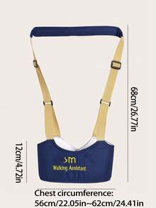 1pc Baby Walking Assistant Harness, Toddler Multi-Functional Breathable Anti-Fall Anti-Strangle Learning Walking Leash, Anti-Lost Strap