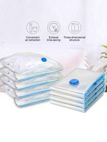 10/1pc Vacuum-Sealed Bags, Travel Accessories, Vacuum Bags, Travel Essentials, Vacuum Storage Bags, Travel Essentials, Storage Bags, Cruise Essentials, Organization And Storage, Bedroom - Multicolor - View 9