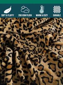1 pătură moale din fleece cu imprimeu leopard, pătură caldă pentru canapea, TV, somn, camping, călătorii, pătură cadou pentru toate anotimpurile, potrivită pentru birou, casă, canapea, pat