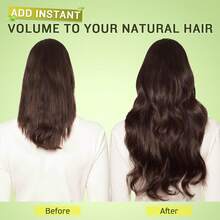 8pcs Straight Clip In Hair Extensions Human Hair Per Set With 18Clips Double Weft Brazilian Virgin Human Hair Natural Black Color For Women (22 Inch, Straight Hair) - Màu dương cầm - Xem 5