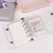 1 bìa cứng trong suốt khổ A6/A7/M5, 10 bìa đựng ảnh, bìa cứng dán nhãn trong suốt, sổ lập kế hoạch ngân sách, sổ rời, sổ bìa cứng dán nhãn, sổ mini, sổ niêm phong, giá để sách dán nhãn, đồ dùng học tập, đồ dùng cho năm học mới - Nhiều màu - Xem 2