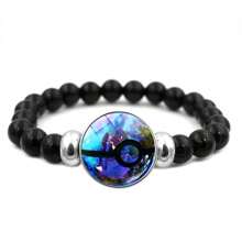 Bransoletka z Pok E Mon Pikachu dla chłopców i dziewcząt, kreatywna bransoletka z koralików, rękodzieło anime, zabawka dla dzieci, prezent urodzinowy