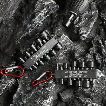Set de 20 piezas de destornilladores de tuercas métricos y SAE con vástago hexagonal de 1/4" para impacto - como en la foto - Ver 2