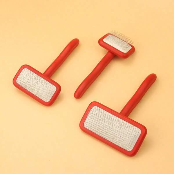 1 Pet Gentle Hair Removal Wooden Comb, Removing Loose Hair And Tangles, Suitable For Grooming Dogs And Cats
