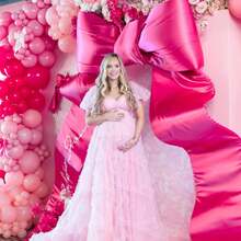 Bộ 107 vòng hoa bóng bay nơ hồng dùng làm mũ tiệc chủ đề bướm, thích hợp cho sinh nhật, tiệc trà, tiệc ruy băng, tiệc cho bé trai, bé gái, trẻ em, tiệc mừng em bé chào đời, tiết lộ giới tính, tiệc cưới, tiệc sinh nhật, phòng, trang trí tiệc - Hồng - Xem 5