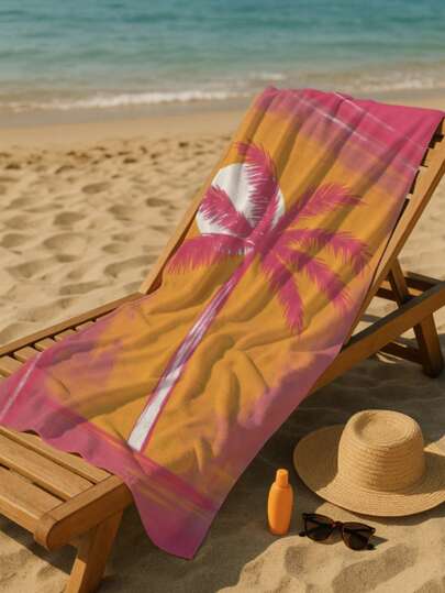 Made In Turkey - Printed Beach Towel 70x150 Cm – Lightweight, Absorbent & Stylish - 100% Turkish Cotton