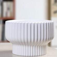1/3PCS Mua 1 chậu hoa, chậu hoa, chậu hoa nhân tạo đứng trên sàn, chậu hoa nhựa tròn hai lớp đường kính lớn, chậu và khay đựng cây mọng nước, chậu cây, quả bóng tròn lớn trang trí nhà cửa, chậu hoa cây xanh nhân tạo cho khách sạn, trồng cây, hoa văn dọc sáng tạo theo phong cách châu Âu, ban công phòng khách, máy tính để bàn - Nhiều màu - Xem 6