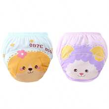 4pcs Baby/Toddler Reusable Potty Training Pants, Absorbent Underwear, Cloth Diapers, Suitable For Boys And Girls, Kids Training Pants, Potty Training Seat, Children's Underwear Gift - Multicolor - View 73