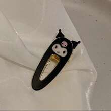 Sanrio 2pcs Cute Cartoon Sanrio Kitty Cat & ABC Resin Anti-Slip Strong Clips, Sweet Korean Style Girl, Big Size Hair Clips, Ideal For Girlfriend, Birthday, Christmas Gifts, Daily Essential