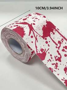 1 件万圣节卷纸血溅设计卫生纸恐怖派对和创意节日礼物餐巾纸，鬼节纸巾南瓜节纸巾南瓜节卫生纸血掌鬼节印花纸巾万圣节道具