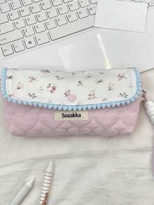 1 Túi đựng bút chì họa tiết hoa phong cách Ins, Hộp đựng đồ dùng học tập cho học sinh dung tích lớn, Đa chức năng, Đựng tiền lẻ, Đựng cọ trang điểm, Đựng cáp dữ liệu, Túi đựng tai nghe cho trường học Phụ kiện học tập Đồ dùng học tập - Nhiều màu - Xem 15