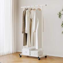 Freestanding Clothes Hanger Rack, Thick Indoor Bedroom Garment Drying Rack, Dual Bar Coat Rack - Multicolor - View 6