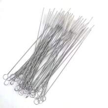 5件套不锈钢清洁刷，可重复使用，厨房用品 - 完美清洁玻璃、硅胶、金属吸管等！厨房用品 厨房配件 厨房工具 - 白色 - 查看 6