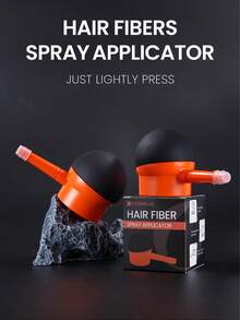 WANMEI Fiber Hair Building Fibers Applicator Pump - Unisex, Instantly Thickens Thinning Or Balding Hair, Naturally Conceals Hair Loss, Unisex Hair Thickening Fibers Applicator